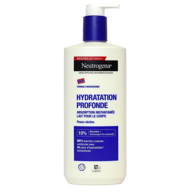 Neutrogena Lait Hydratation Profonde Corps 72H Fl Pompe/400Ml