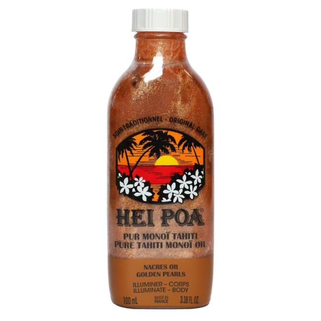 Hei Poa Pur Monoi Huile Nacres Or Fl/100Ml