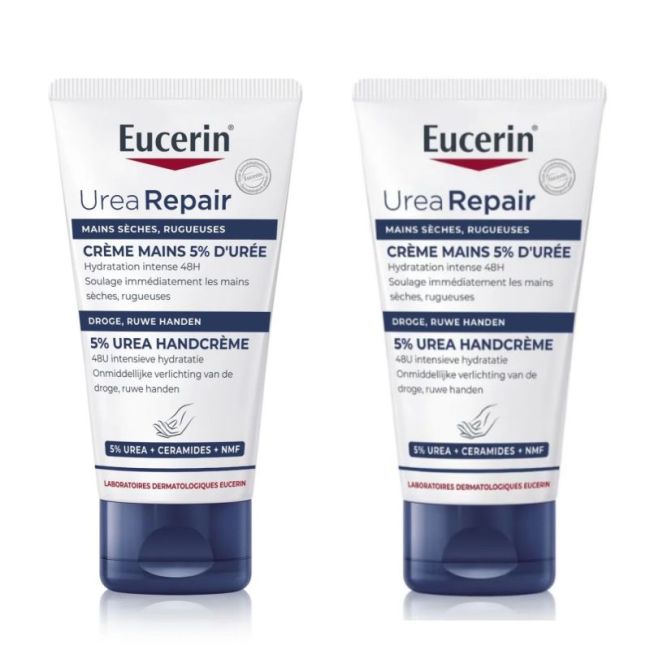 Eucerin UreaRepair Plus Crème Mains 5% Urée 2 x 75ml