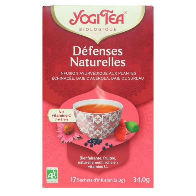 Yogi Tea Tis Ayurvedique Defenses Naturelles Bio 17Sach/2G
