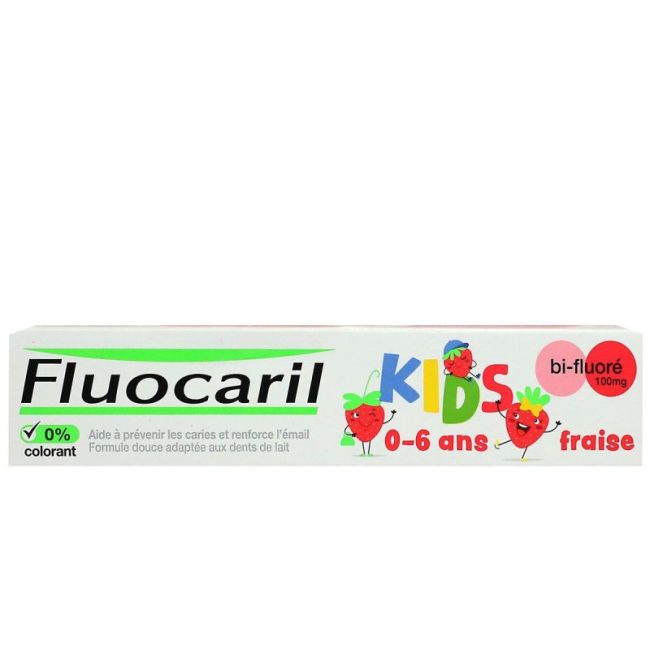 Fluocaril Kids Dentifrice Fraise 0-6Ans T/75Ml