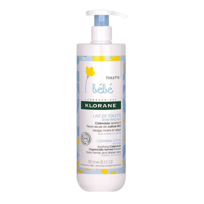 Klorane Bebe Lait De Toilette Fl Pompe/750Ml