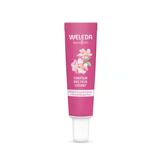 Weleda Soins Visage Rose The Blanc Cr Contour Des Yeux Lissant T/12Ml