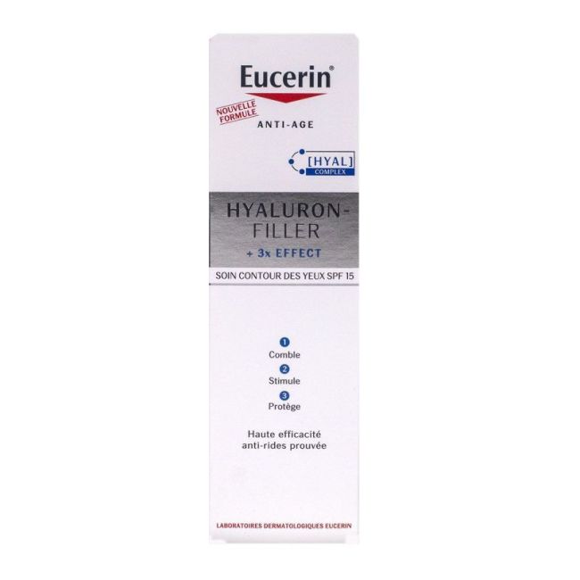 Eucerin Hyaluron-Filler +3X Effect Spf15 Emuls Soin Contour Des Yeux T/15Ml