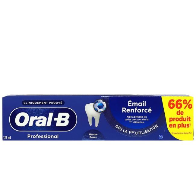 Oral B Professionnal Email Renforce Dentifrice T/125Ml