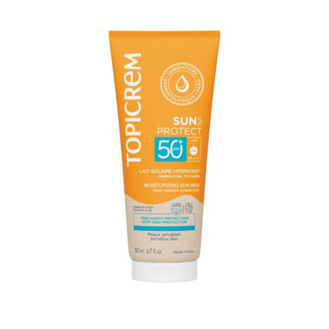 Topicrem Sun Protect Spf50+ Lait Solaire Hydratant T/200Ml