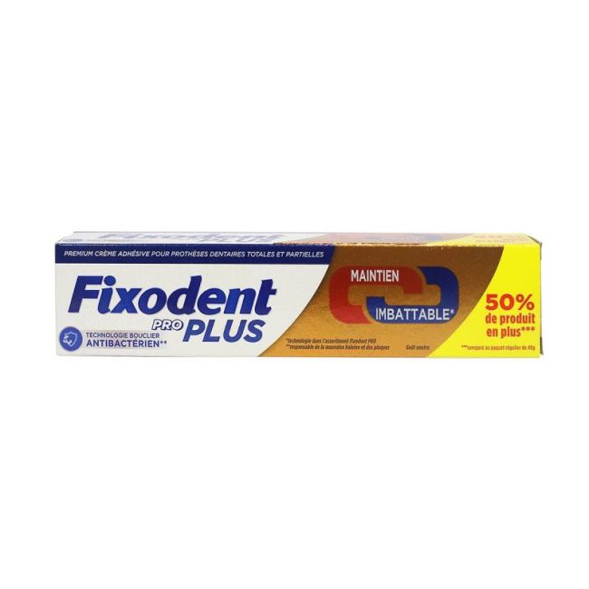 Fixodent Pro Cr Adhesive Plus La Meilleure Fixation T/60G