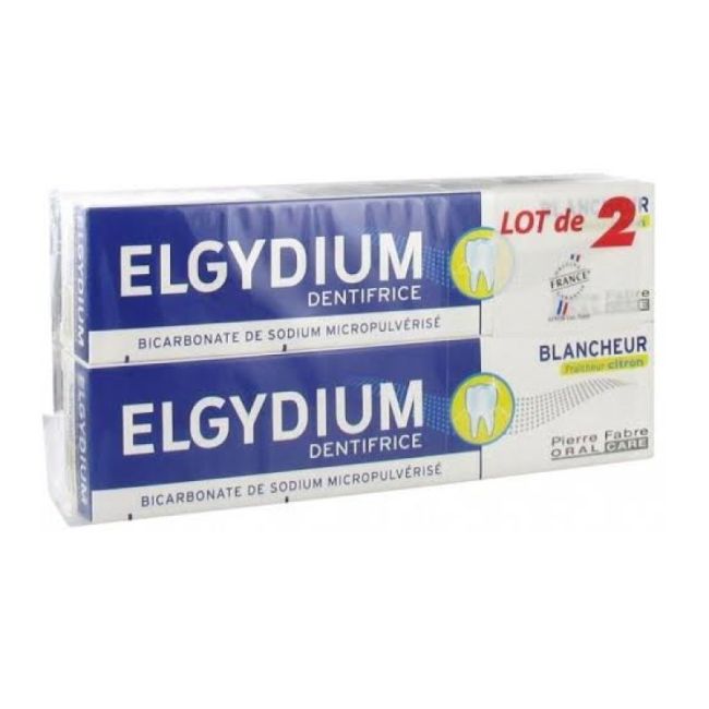 Elgydium Blancheur Pate Dentifrice Citron Fraicheur 2T/75Ml