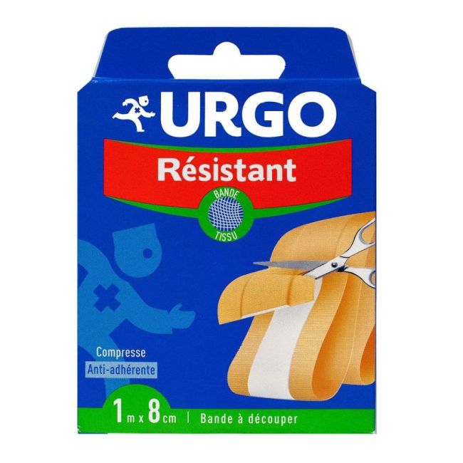 Urgo Resistant Pans Bande A Decouper Antiseptique 8Cmx1 M