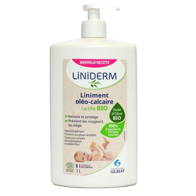 Liniderm Liniment Oleo-Calcaire Certifie Bio Fl Pompe/1L