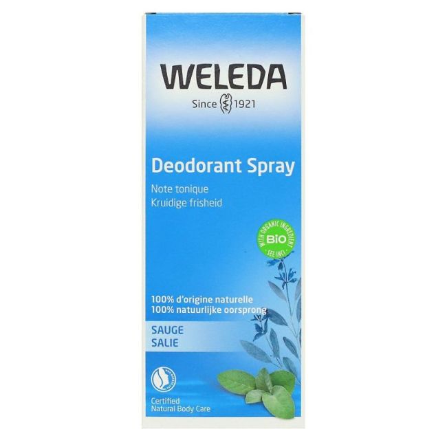 Weleda Gestes Fraicheur Deodorant Sauge Spray/100Ml