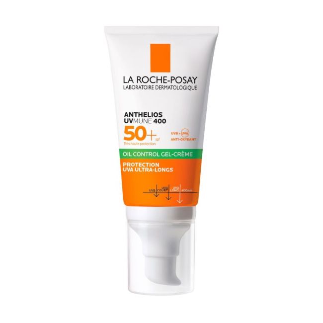 Anthelios Uvmune 400 Oil Control La Roche Posay Spf50+ Gel Creme Avec Parfum T/50Ml