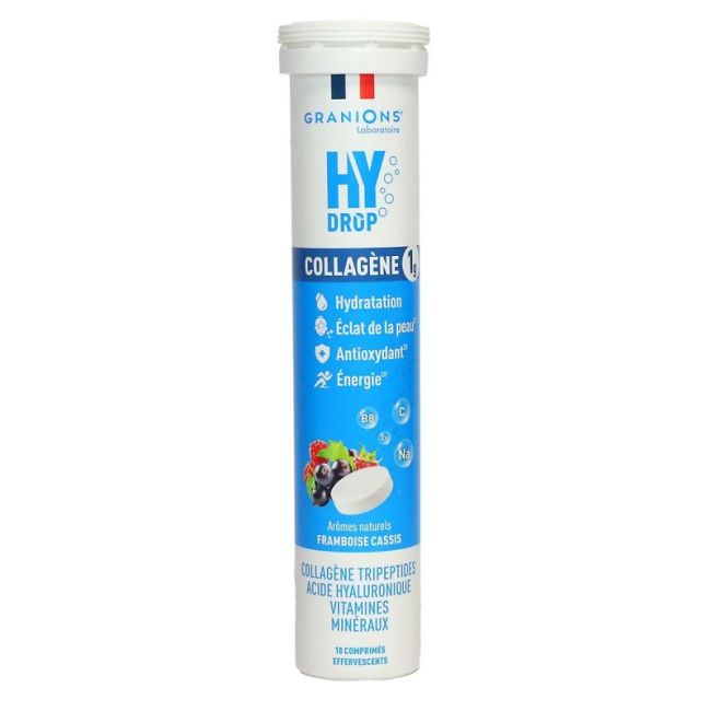 Granions Hydrop Collagene Cpr Eff Framboise Cassis T/18