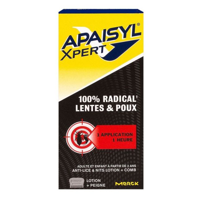 Apaisyl Xpert Lot Traitante Poux Lentes Fl/100Ml