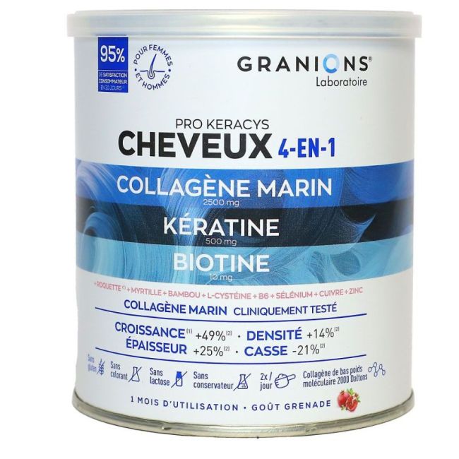 Granions Pro Keracys Cheveux Pdr Pot/200G