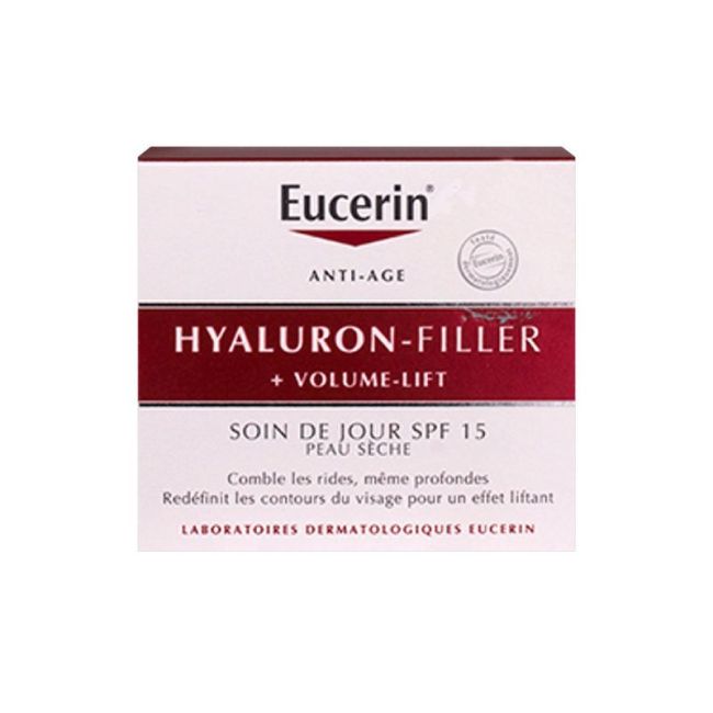Eucerin Hyaluron-Filler + Volume Lift Spf15 Emuls Soin Jour Peau Seche Pot/50Ml