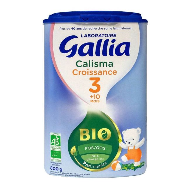 Gallia Calisma Croissance Bio Lait Pdre B/800G