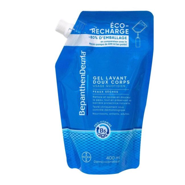 Bepanthenderma Gel Lavant Doux Corps Eco-Recharge/400Ml
