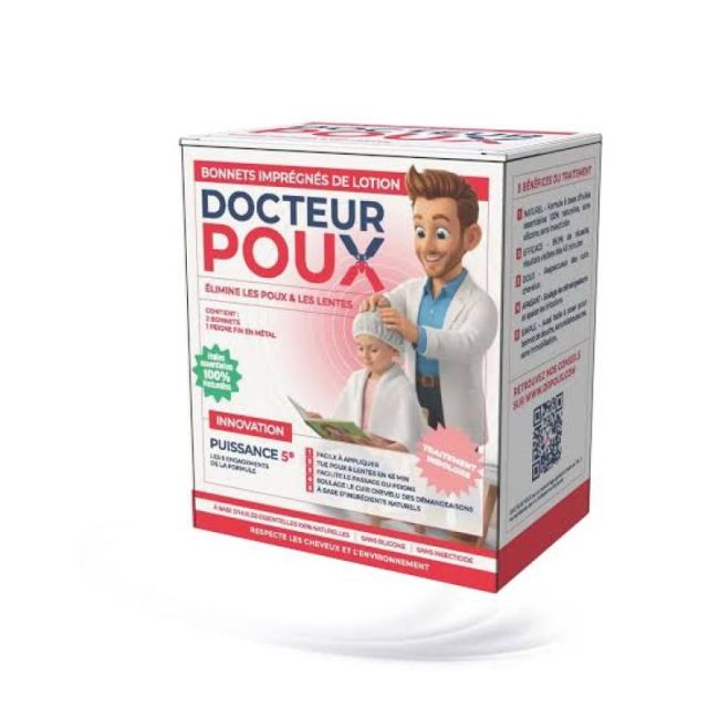Docteur Poux Bonnet Anti-Poux et Lentes