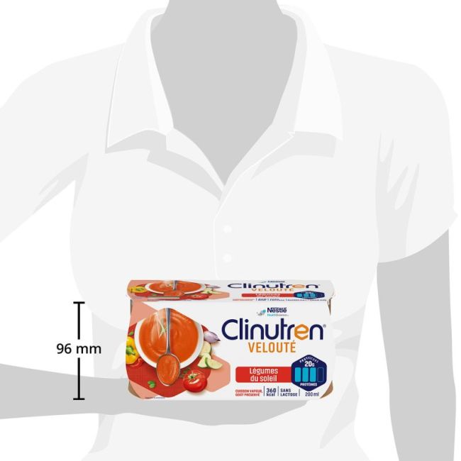 Clinutren Soupe Veloute Nutriment Legumes Du Soleil 4Cups/200Ml