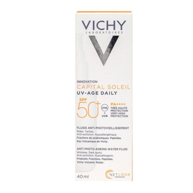 Vichy Capital Soleil Uv Age Daily Spf50+ Cr Fl Pompe/40Ml