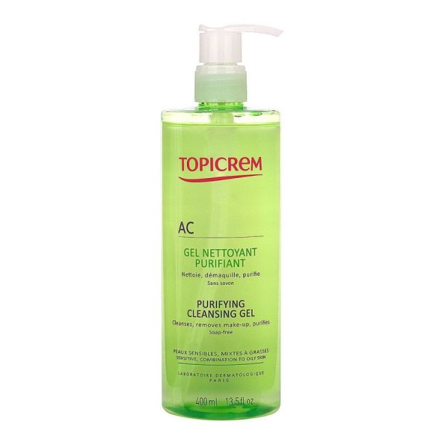 Topicrem Ac Control Gel Nettoyant Purifiant Fl Pompe/400Ml