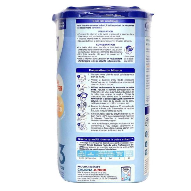 Gallia Calisma Croissance Lait Pdre B/800G