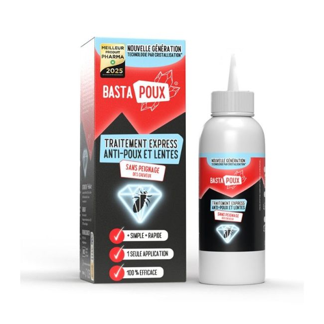 Bastapoux Trait Express Anti-Poux Et Lentes Fl/100Ml