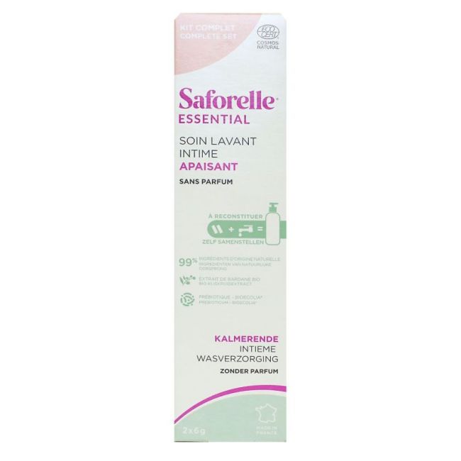 Saforelle Essential Soin Lavant Intime A Reconstituer Kit De Demarrage Apaisant 200Ml+Flacon