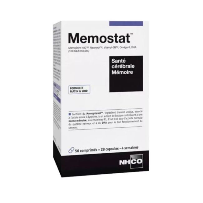 Nhco Memostat Cpr + Capsule Sante Cerebrale Memoire B/60+30