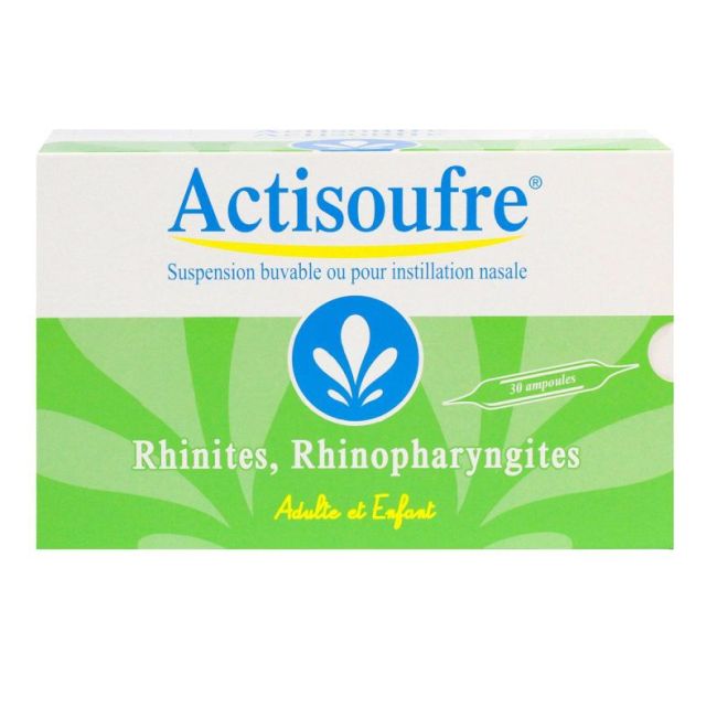 Actisoufre 4 Mg/50 Mg Par 10 Ml Susp Buv/Nas 30Amp/10Ml