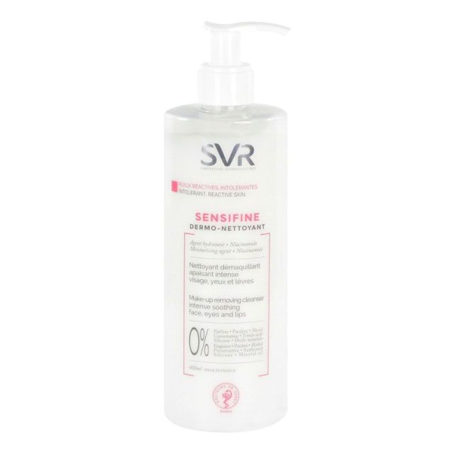 Svr Sensifine Dermonettoyant Lait Nettoyant Demaquillant Apaisant Intense Fl Pompe/400Ml