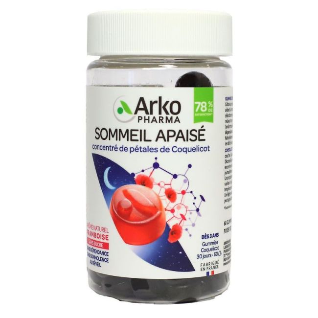 Arkopharma Gummies Coquelicot Gomme Sommeil Apaise Pot/60