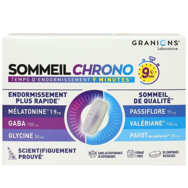 Granions Sommeil Chrono 9 Min Cpr B/30