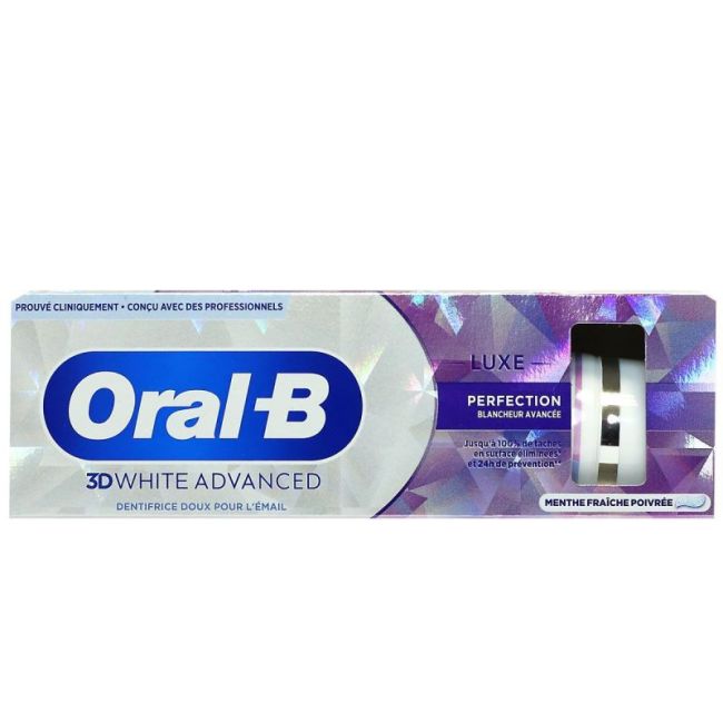 Oral B 3D White Advanced Luxe Perfection Dentifrice T/75Ml