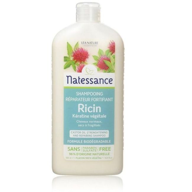 Natessance Ricin Shampooing Reparateur Fortifiant Fl/500Ml