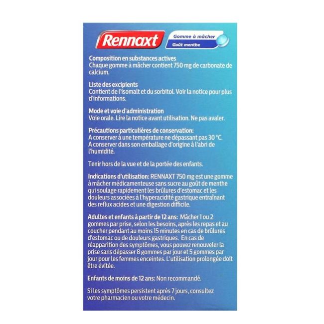 Rennaxt 750 Mg Gom A Macher Medic Plq/20