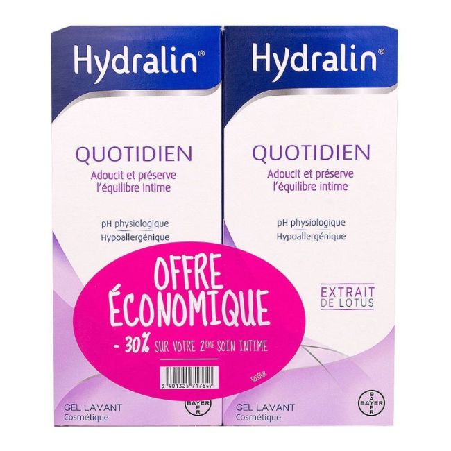 Hydralin Quotidien Gel Lavant Usage Intime 2Fl/400Ml