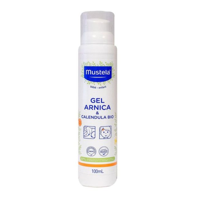 Mustela Bebe Enfant Gel Arnica Calendula Bio Fl Pompe Airless/100Ml
