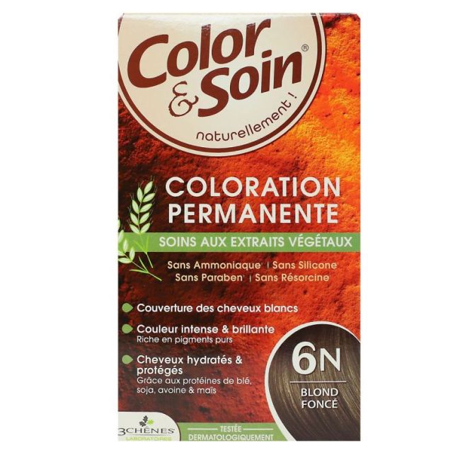 Color&Soin Kit Coloration Permanente 6N Blond Fonce