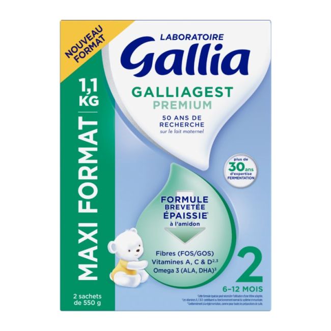 Gallia Galliagest Premium 2 Lait Pdre B/1,1Kg