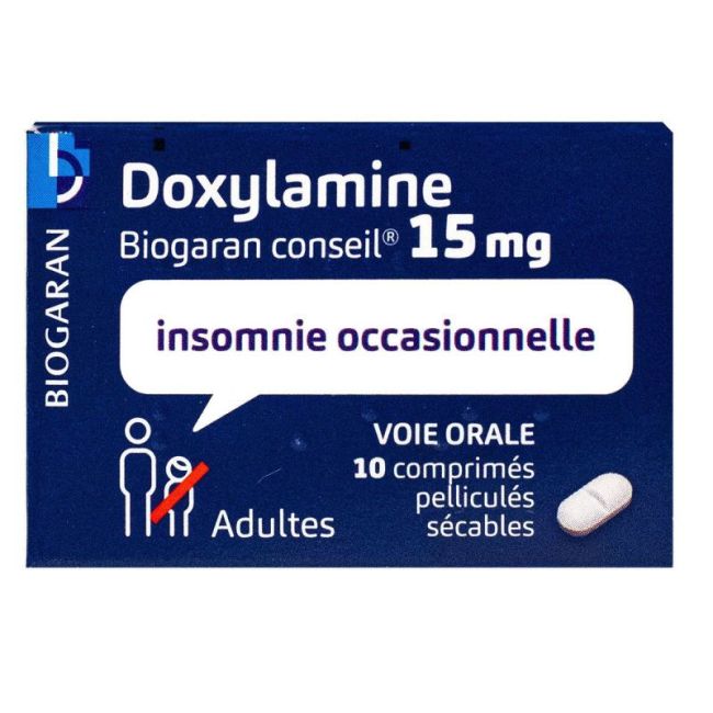Doxylamine Biogaran Conseil 15 Mg Cpr Pell Sec T/10