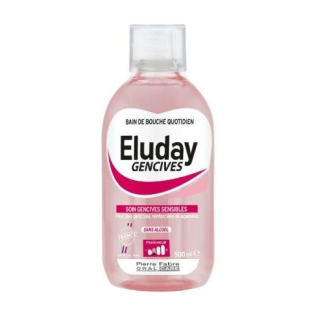 Eluday Gencives Bain Bouche Fl/500Ml+Gobelet Doseur