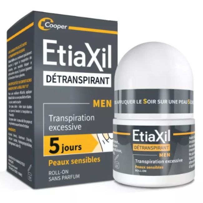 Etiaxil Men Detranspirant Aisselles Peau Sensible Roll-On/50Ml