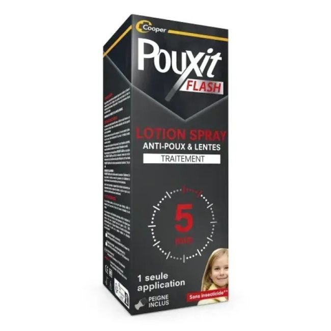 Pouxit Flash Lotion Spray Anti-Poux Nouvelle Formule 150ml