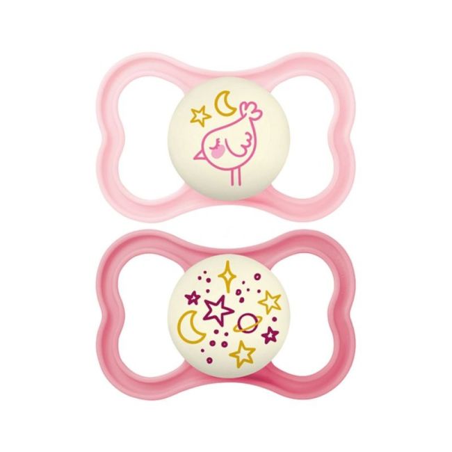 Mam Supreme Sucette Silicone +6Mois Nuit B/2