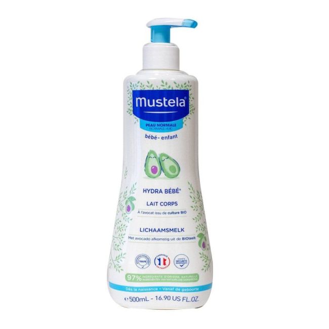 Mustela Bebe Enfant Lait Hydra Bebe Corps Avocat Bio Fl Pompe/500Ml