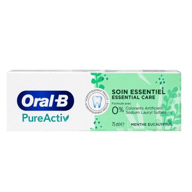 Oral B Pureactiv Soin Essentiel Dentifrice T/75Ml