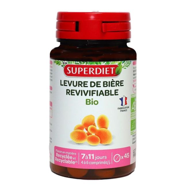 Superdiet Levure De Biere Revivifiable Bio Cpr B/45
