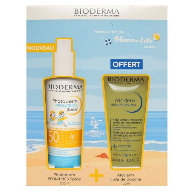 Bioderma Photoderm Pediatrics Spf50+ Spray Fl/200Ml+Atoderm Hdd Offert